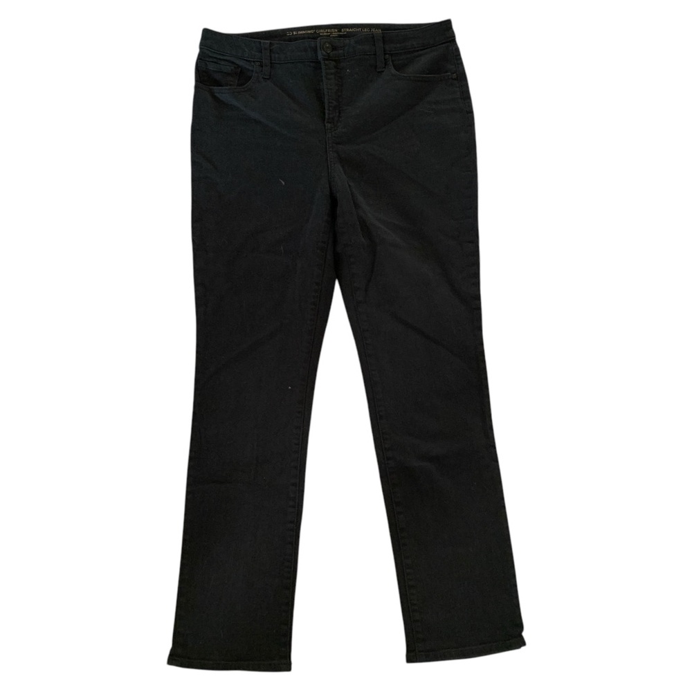 Chico’s Black Straight Leg Jeans Women's 10